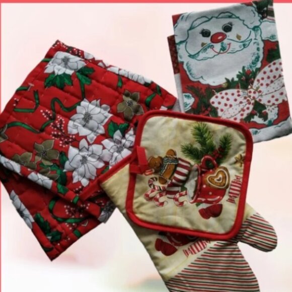 🎄6 pcs Kitchen Home Decor Christmas  Vintage Holiday - Picture 2 of 9